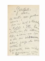 2 lettere autografe siglate inviate a Gertrude von Huegelal.