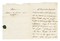 Lettera autografa firmata Adèle Fr inviata alla Contessa di Castiglione.