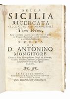 Della Sicilia ricercata nelle cose pi memorabili. Tomo primo (-secondo).