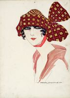 Ritratto femminile con foulard.
