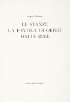 Le Stanze. La favola di Orfeo. Dalle Rime.