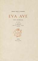 Eva Ave. Due novelle, sette disegni di S. Macchiati incisi da E. Froment, Ciavarri e Zaniboni.