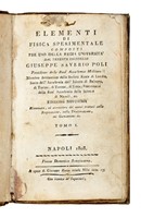 Elementi di fisica sperimentale composti per uso della Regia Universit... Tomo I (-V).