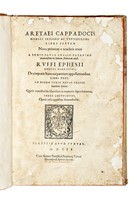 Libri septem. Nunc primum e tenebris eruti. A Iunio Paulo Crasso [...] in latinum sermonem versi. Ruffi Ephesii [...] De corporis humani partium appellationibus libri tres...