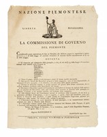 Raccolta di 14 editti relativi al Governo del Piemonte.