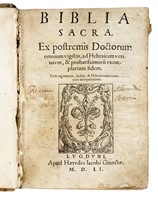 Biblia sacra vulgatae editionis [...] Editio nova, notis chronologicis, historicis, et geographicis illustrata.