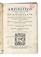 Ethicorum [...] libri decem, ad Nicomachum conscripti.