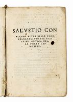 Salustio con alcune altre belle cose, volgaregiato per Agostino Ortica della Porta genovese.
