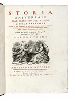 Storia universale dal principio del mondo sino al presente scritta da una compagnia di letterati inglesi... Volume primo (-cinquantesimo nono).