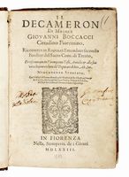 Il Decameron [...] ricorretto in Roma [...] et riscontrato in Firenze con testi antichi e alla sua vera lezione ridotto da' Deputati...