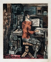 La femme au piano (by Jacques Villon).
