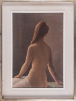 Nudo femminile di schiena.