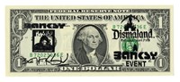 Dismal dollar with the Banksy free. Art is not a crime.