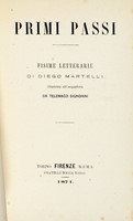 Primi passi. Fisime letterarie [...] illustrate all'acquaforte da Telemaco Signorini.	