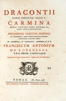 Carmina ex mss. Vaticanis duplo auctiora iis, quae adhuc prodierunt recensente Faustino Areualo qui prolegomena...