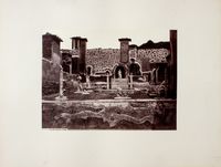 Raccolta di 27 grandi stampe all'albumina raffiguranti vedute di Napoli e Pompei, opera del fotografo Edmund Behles.