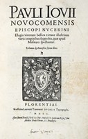 Elogia virorum bellica virtute illustrium veris imaginibus supposita quae apud Musaeum spectantur...