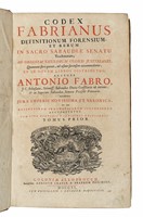 Codex Fabrianus definitionum forensium, et rerum in sacro Sabaudiae Senatu tractatarum...