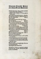 Librorum Francisci Petrarche impressorum annotatio.