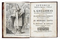 Istoria della vita, martirio, e miracoli di S. Gregorio arcivescovo e primate dell'Armenia...