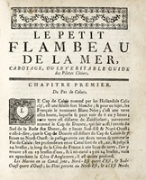 [Le petit flambeau de la mer, ou Le vritable guide des pilotes ctiers...].