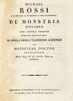 De monstris specimen cum adnexis thesibus publice propugnabatin schola medica Taurinensis Academiae...