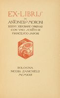 Ex-libris [...] XXXVI xilografie originali con uno scritto di Francesco Sapori.