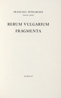 Rerum Vulgarium Fragmenta.