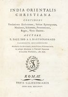 India orientalis christiana continens fundationes ecclesiarum, seriem episcoporum?