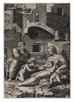 Sacra Famiglia con san Giovannino (La Vergine dalla coscia lunga).