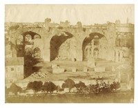 Roma. Basilica di Massenzio vista dal Palatino.