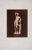 Firenze. L'Apollino, scultura greca nella Galleria degli Uffizi.