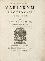 Variarum lectionum libri sex.