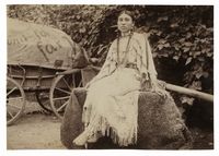 Ritratto di un'indiana d'America (della compagnia del Wild West Show di Buffalo Bill).