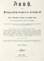 Faust. Poligrafisch-illustrirte Zeitschrift fur Kunst, Wissenschaft, Industrie und geselliges Leben...