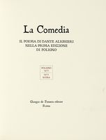 La Comedia [...] nella prima edizione di Foligno.