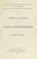 Complete Works, The People's edition with 200 illustrations by Cruikshank, Phiz, Barnard, and others.