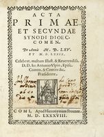 Acta primae, et secundae Synodi dioec. Comen. De annis MDLXV et MDLXXIX.