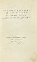 La Commedia [...] con la nova esposizione di Alessandro Vellutello.