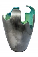 Green Collapsing Vase.