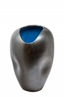 Cobalt Collapsing Vase.