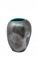 Cerulean Collapsing Vase.