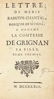 Lettre [...] a madame la comtesse de Grignan sa fille. Tome premier (-troisieme).