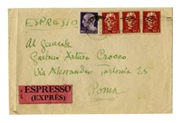 Busta con indirizzo autografo di Gabriele d'Annunzio.