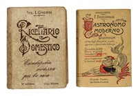 Lotto di 2 manuali Hoepli, in legatura editoriale originale.