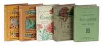 Lotto di 4 manuali Hoepli di botanica, in legatura editoriale originale.