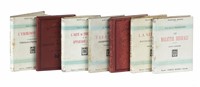 Lotto di 7 manuali Hoepli di medicina, in legatura editoriale originale.