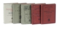 Lotto di 9 manuali Hoepli in legatura editoriale originale.