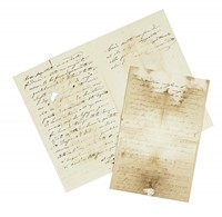 3 lettere autografe firmate, spedite alla soprano Teresina Brambilla (dapprima fidanzata e poi moglie di Ponchielli).