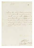 Lettera con firma autografa inviata a Benedetto Guerrini.